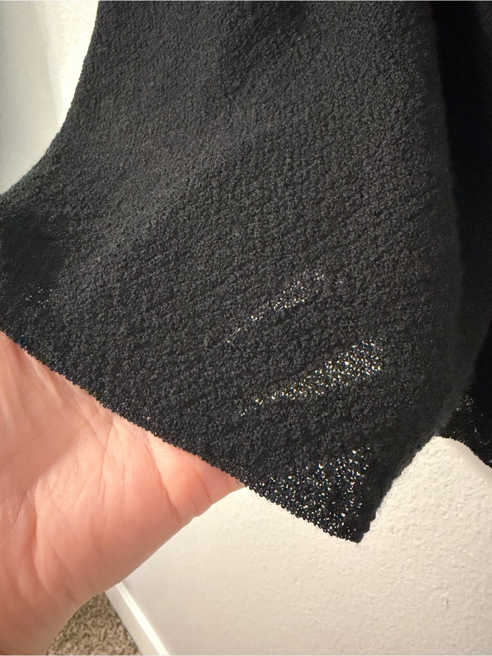 Eileen Fisher 100% Wool Sleeveless Wrap-Style Top - Size M - Black - Picture 10 of 10